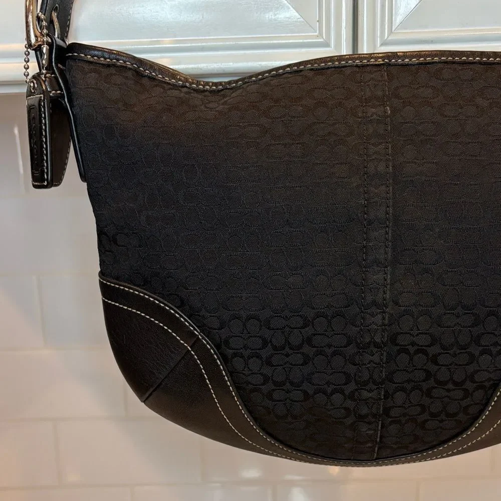 Coach Bag Purse Handbag Y2K Soho Hobo Vintage Jacquard Signature Mini Shoulder